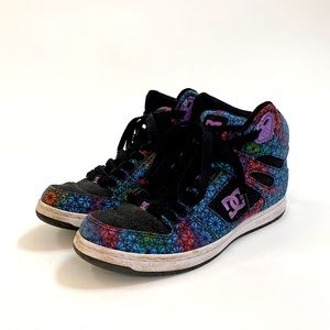 DC Milti-Colored High Top Skateboard Shoe